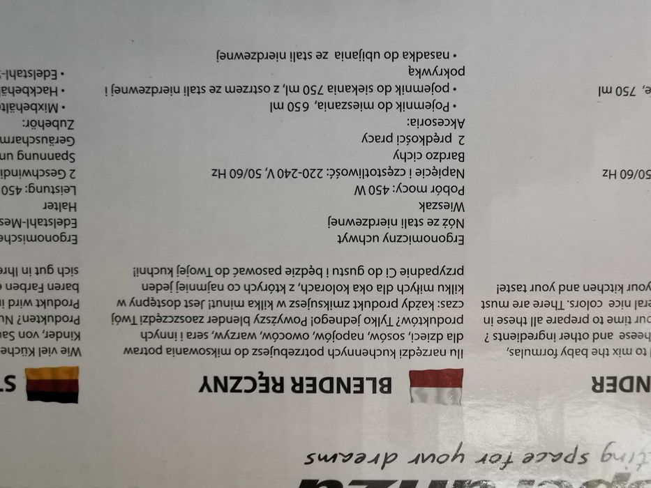 WYPRZ. mniej=NOWY, polski, wielofunkcyjny BLENDER. SPRZEDAM :