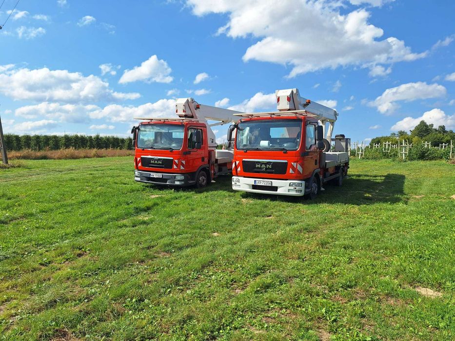 Podnośnik koszowy 30m Zwyżka Usługi  Wynajem Wycinka drzew