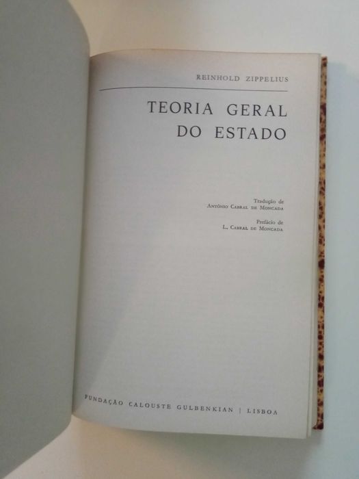 Teoria geral do estado, de Reinold Zippelius