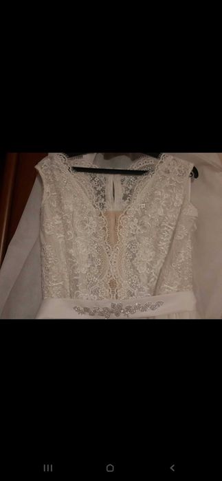 Suknia ślubna kremowa cudna zwiewna