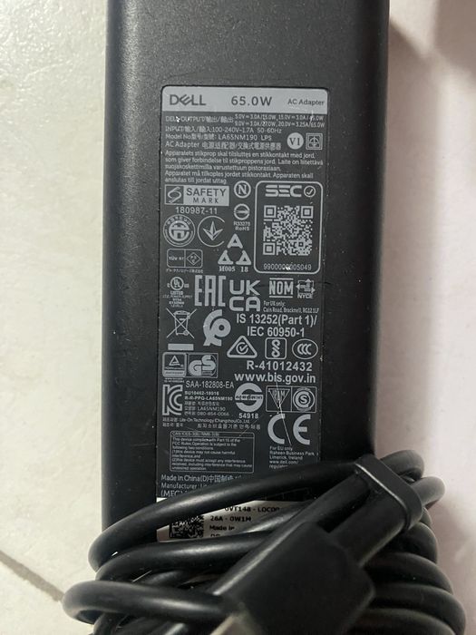 Carregador Dell  LA65NM19 Original 65w-usbC