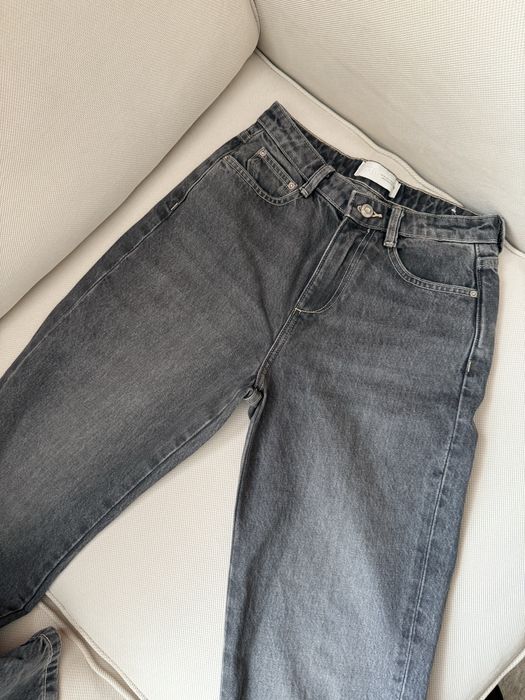 Сірі джинси zara (34 розмір)