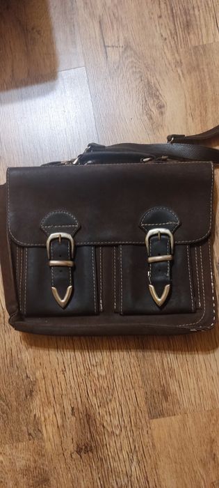 Teczka aktówka torba skórzana vintage