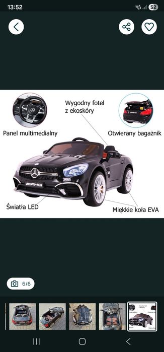 Autko  Mercedes AMG SL65