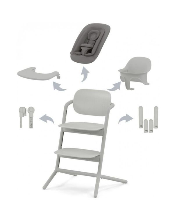 Cybex Lemo suede grey стільчик для годування 4 в 1