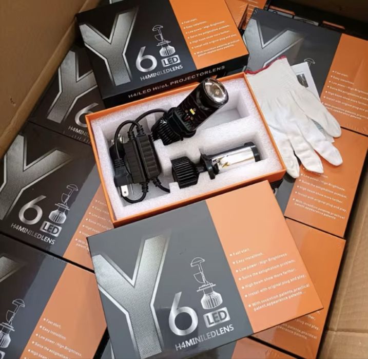 Світлодіодні білед лінзи H4 Led 80W 12-24V H/L ближній дальній лампи