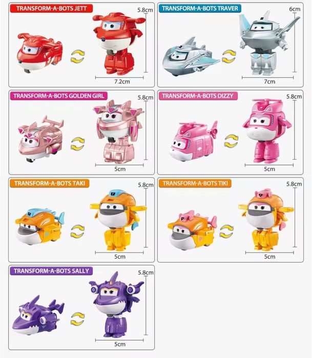 Super Wings Дитячий робот трансформер Супер крила