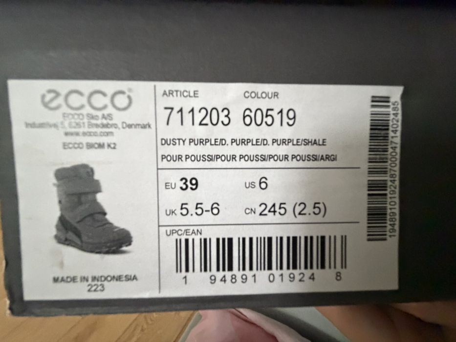 Черевики зимові Ecco Biom 39