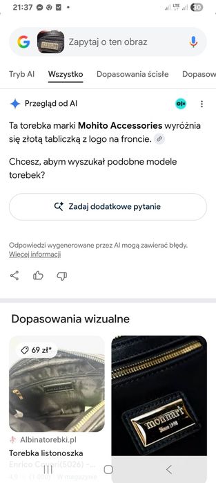 Torebka ,Kuferek MOHITO