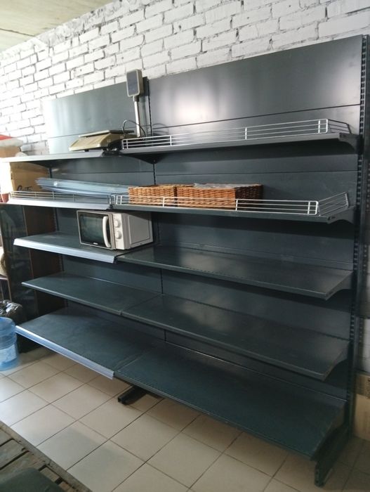 Стелажі торгові б/в