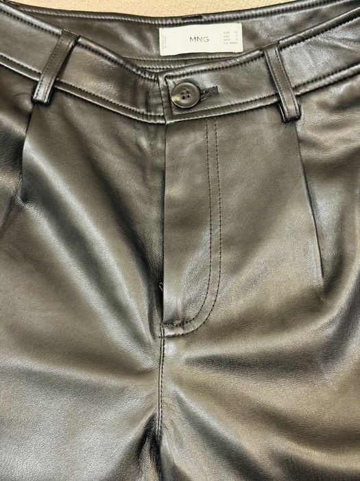 Mango брюки штаны эко кожа