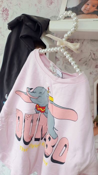 Bluza Zara i legginsy  dumbo Disney stitch