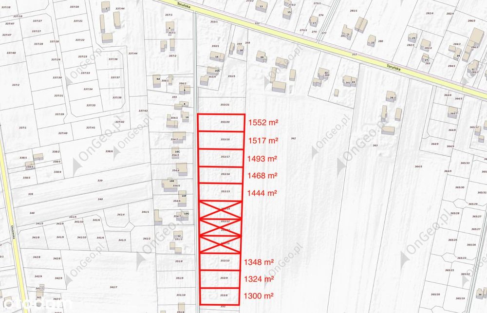 Działki Unisław 1300–1552 m² przy asfalcie, warunki zabudowy - Widok 3