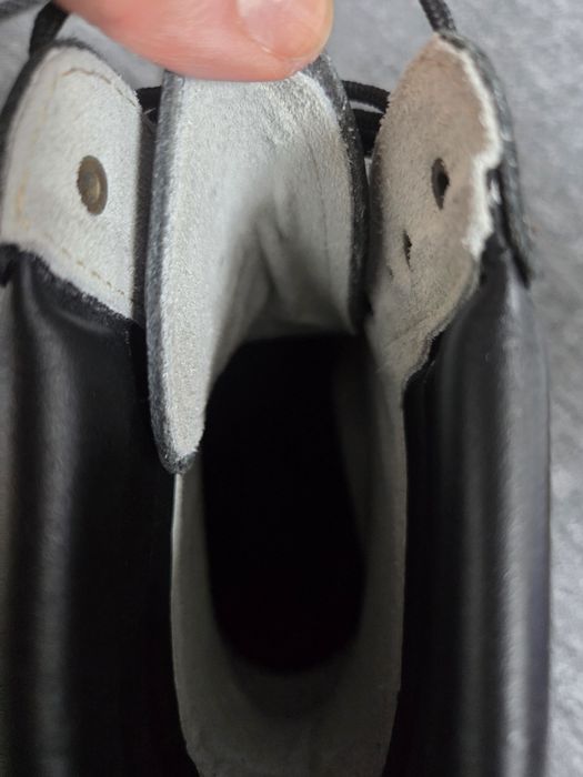 Buty skórkowe za kostkę  taktyczne czarne r. 40