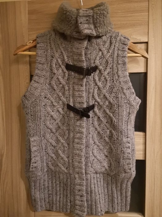 Nowa Modna Kamizelka / bezrękawnik damski S