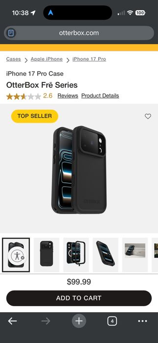 Capa iphone 17 pro otterbox fre