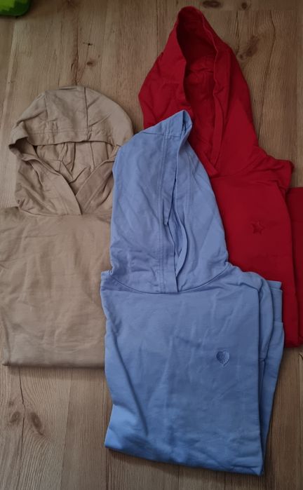3x bluza z kapturem 146/152