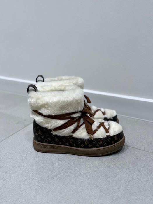Louis vuitton sniegowce buty zimowe z futrem LV