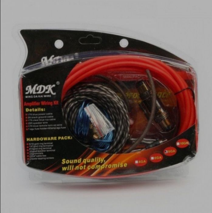 Провода лля Авто усилителя сабвуфера Комплект проводов предохранителем