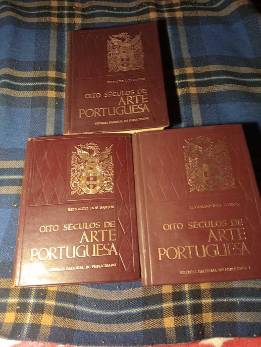 oito seculos de arte portuguesa de Reinaldo dos Santos 3 vol.