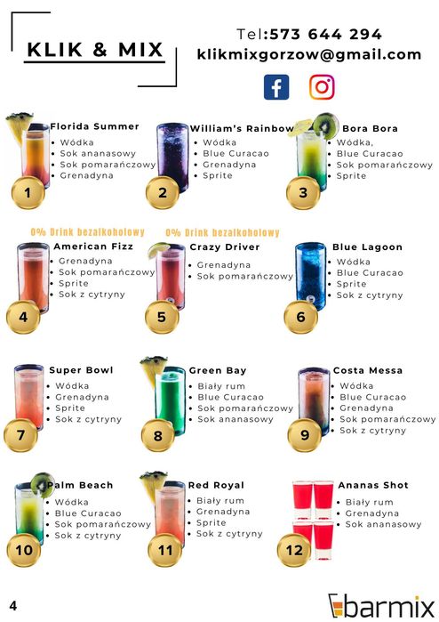 Automatyczny barman - Barmix