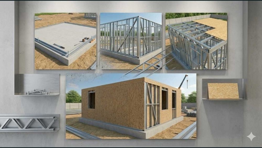 Módular em LSF 13 m² – Estrutura + OSB