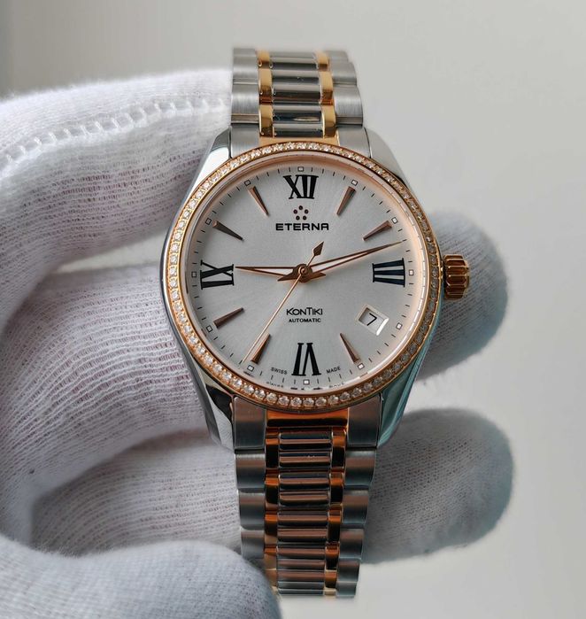 Жіночий годинник Eterna KonTiki Automatic 1260.55 Swiss made Diamond
