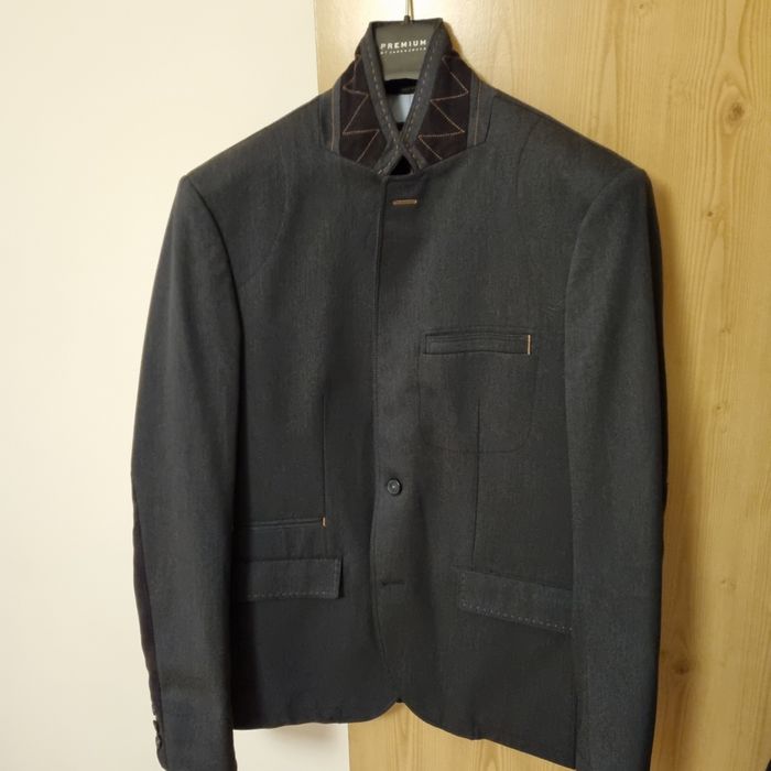 Marynarka męska Zara, grafitowa, slim fit r.54