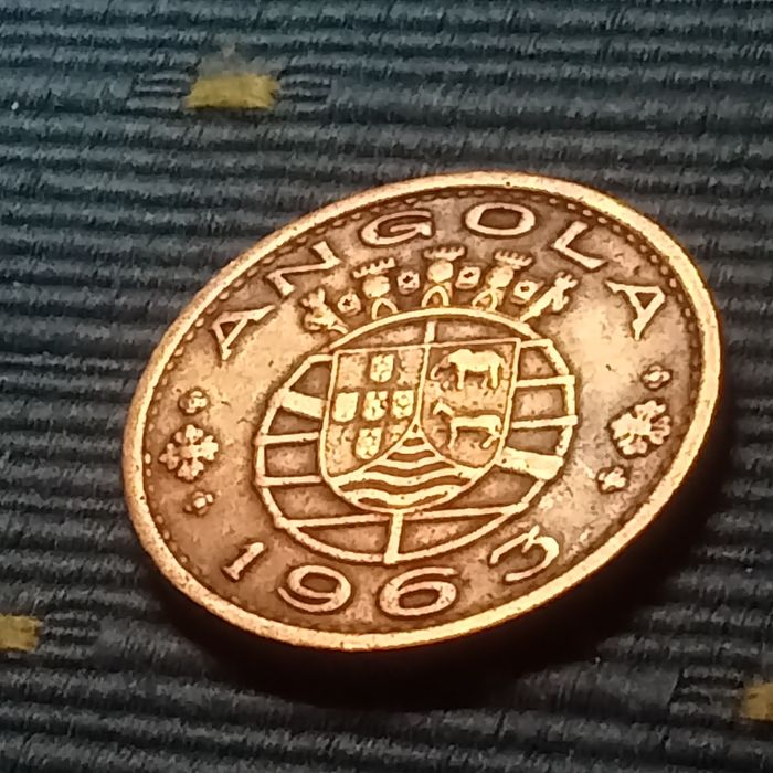 1 escudo Angola 1963 bronze