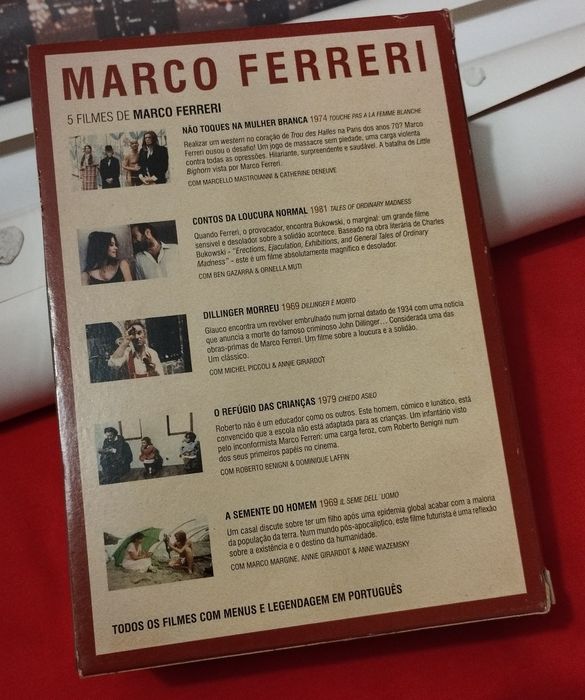Caixa Colecção Marco Ferreri com 5 DVDs  *NOVO*