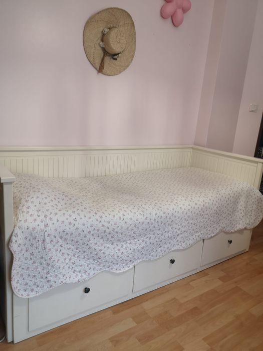 Cama individual dupla c/ 3 gavetas