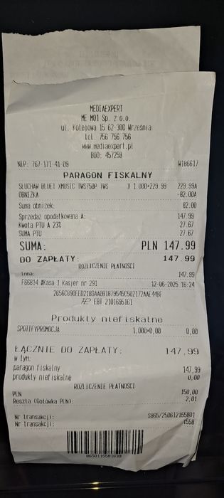 Sprzedam sluchawki bezprzewodowe