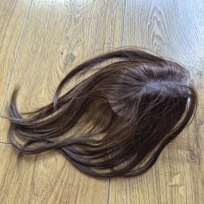 Topper clip-in Włosy naturalne 30cm 20g Czekoladowy Brąz 1.69