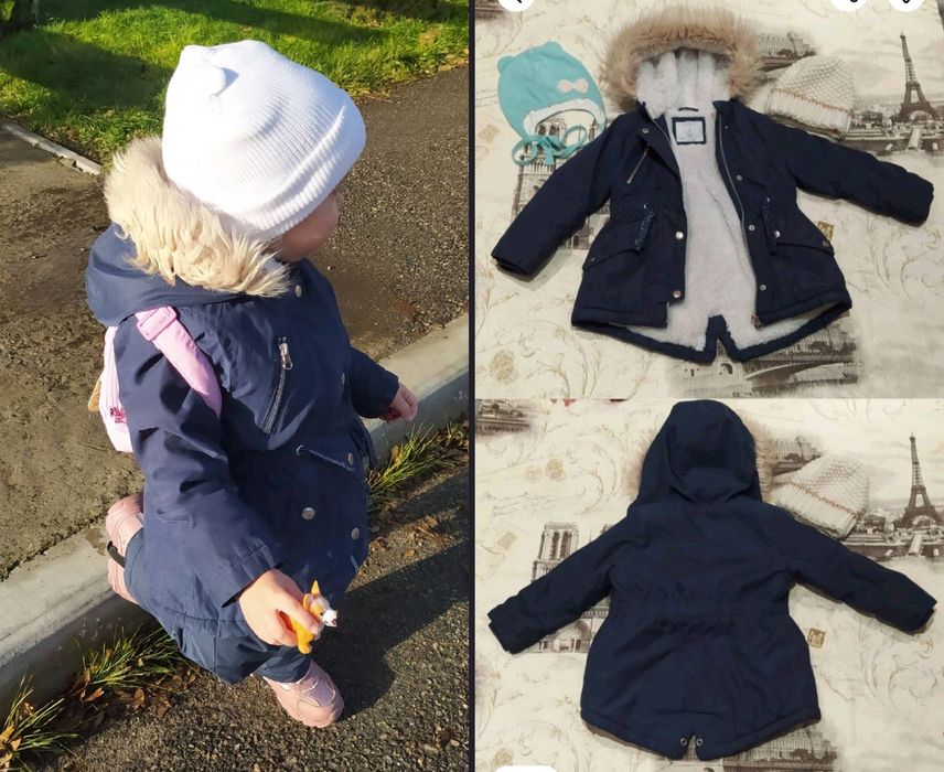 Парка Primark. Жилетка та реглан  H&M, Zara светри