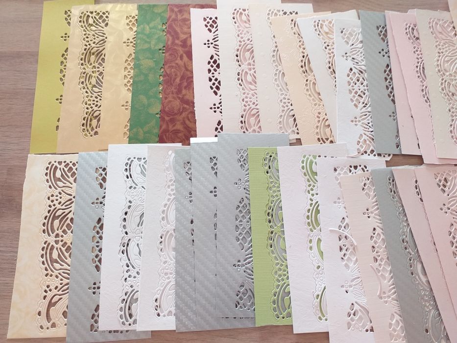 Scrapki scrapbooking bordery ażurowe mix