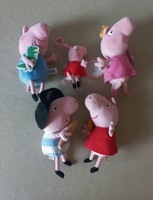 Swinka Peppa George 5 x maskotki brelok