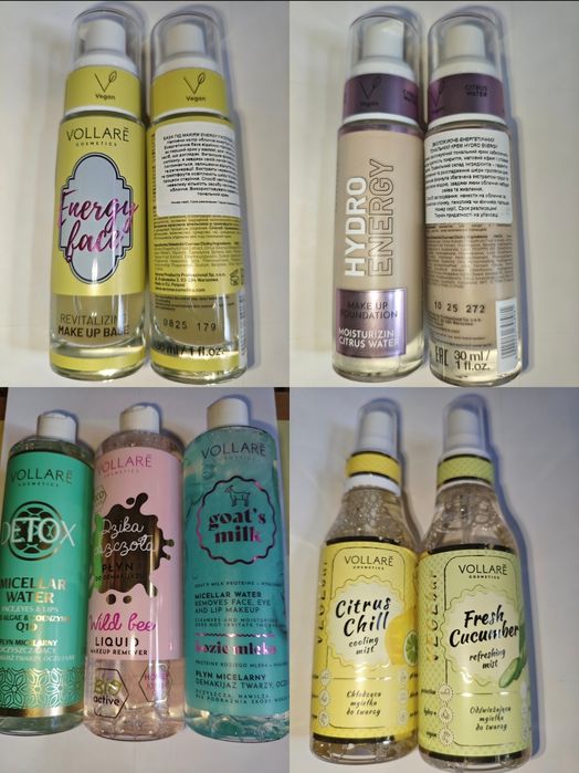 Косметика новая тушь палетка тоник мицелярная вода тональный крем база