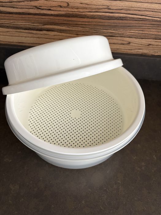 Panela de cozer a vapor no microondas tescoma