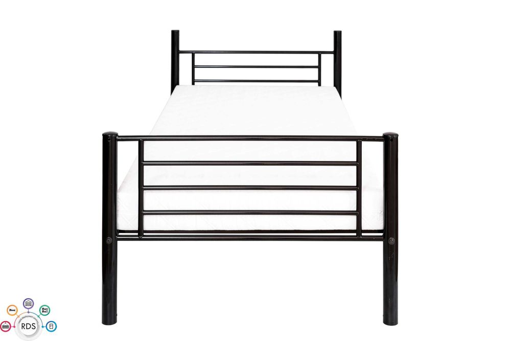 Łóżko metalowe POJEDYNCZE lub PIĘTROWE 2w1 wojskowe pracownicze 200x90