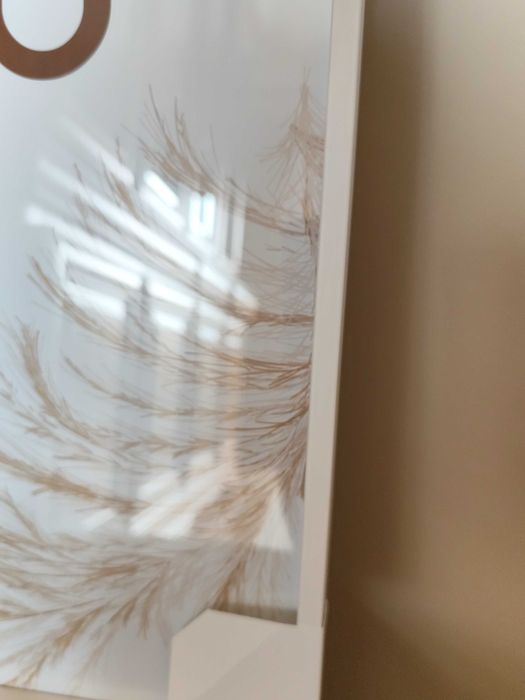 Moldura de madeira branca 40x60 - nova