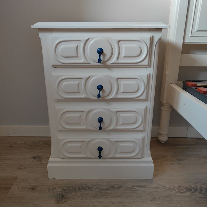 Mobília mogno completa pintada a branco