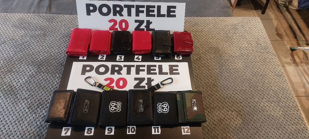 Bardzo fajne, TANIE portfele 20zl