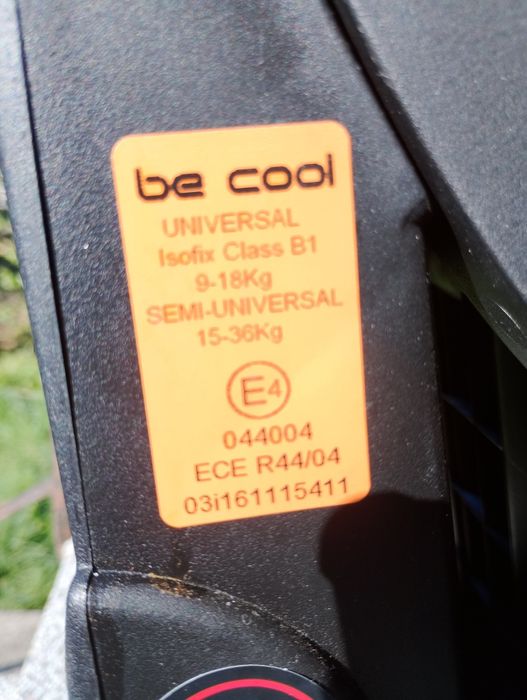 Cadeira Be Cool 9 aos 36kg
