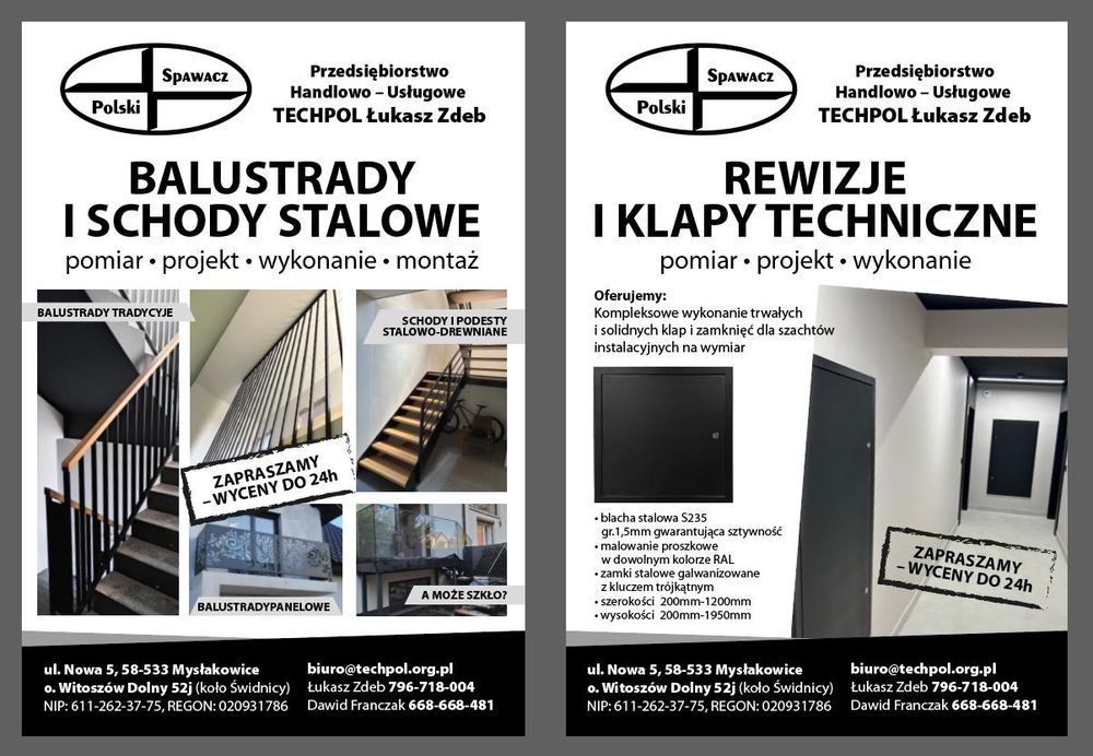 Bramy • Balustrady • Ogrodzenia – spawanie na wymiar