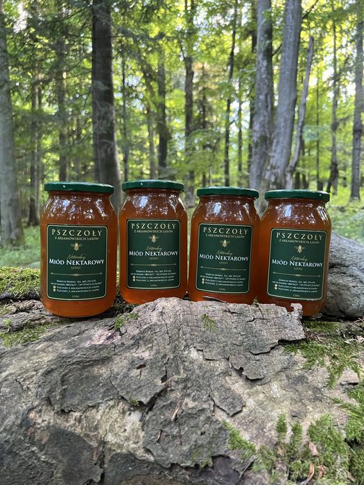 Miód nektarowy-leśny                             1 x słoik 1250g/900ml