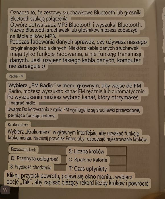 MP3 Etace X62 pomarańczowo-czarny