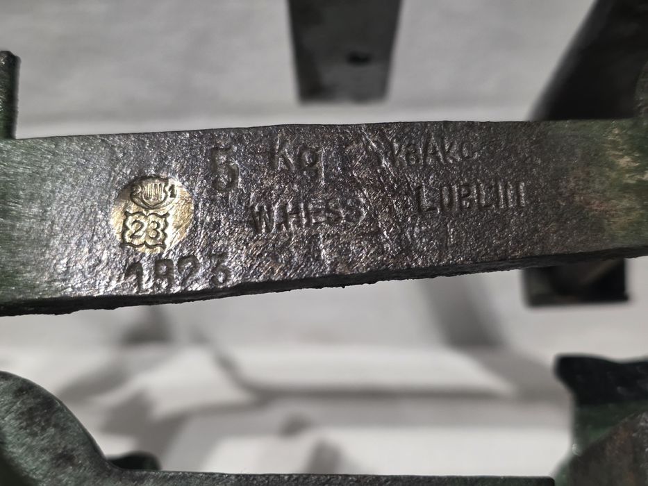 Waga szalkowa 5kg W.Hess Lublin 1923r.