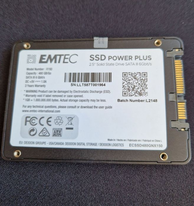 ssd 480gb 99% 2.5" Стан гарний для ноутбука або ПК