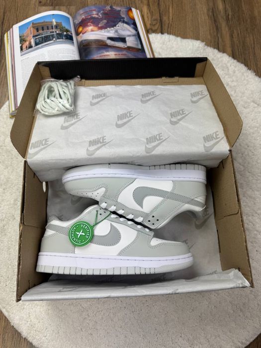 НОВИНКА! Nike SB Dunk Low White Grey 41 42 43 44 45