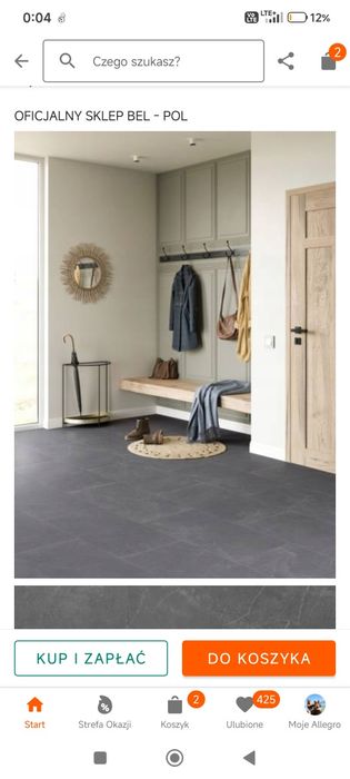 Panele winylowe LVT Firenze Marmo Scuro Dryback 2.5mm (Lamett) – nowe